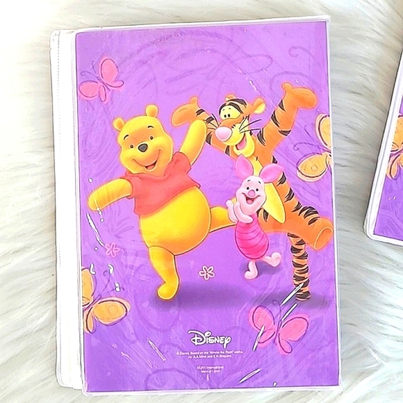 Vintage Y2K Disney Purple Winnie-the-Pooh Eeyore Tigger Piglet Set Photo Album - Picture 7 of 12